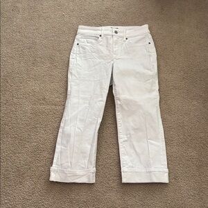 NYDJ White Marilyn Straight Pants Womens size 0